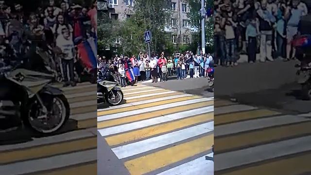 Мото и авто заезд в городе Долгопрудный смотреть онлайн