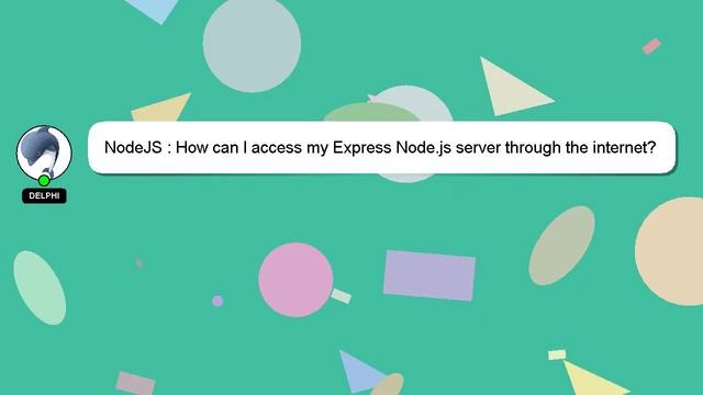 NodeJS : How can I access my Express Node.js server through the internet? смотреть онлайн