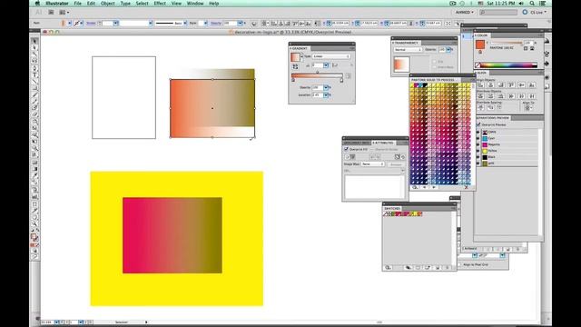 over print gradient pantone gold with process color смотреть онлайн