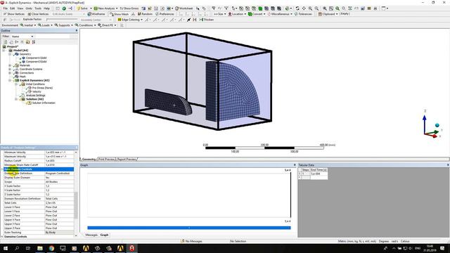 Моделирование пробивания в ANSYS Explicit Dynamics в постановке Эйлера смотреть онлайн