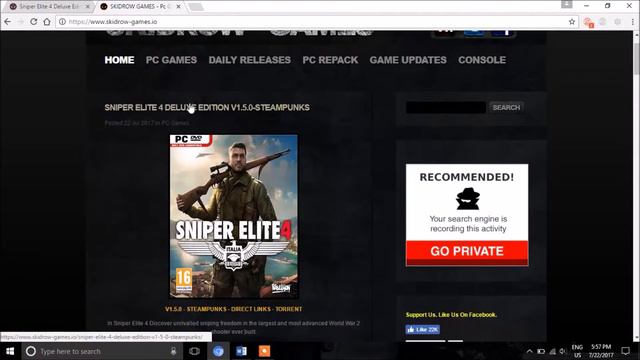 How To download sniper elite 4 pc free|game download|1000% free working... смотреть онлайн