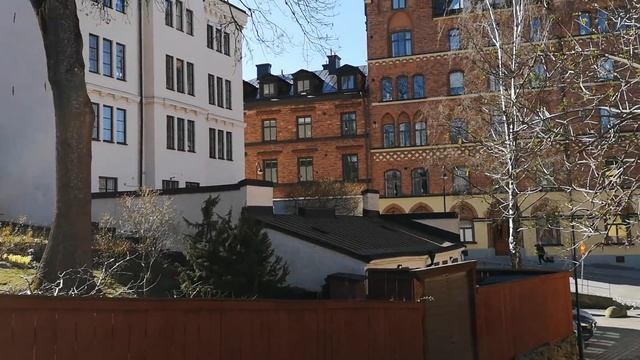 Гуляем по району Mariaberget на Сёдермальме в Стокгольме. смотреть онлайн