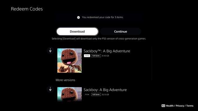 Redeeming Codes On PS5 Consoles