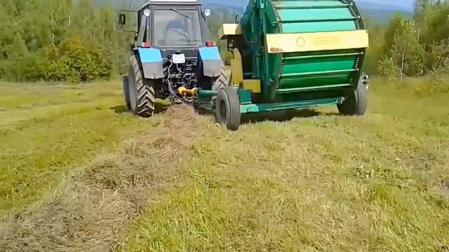 Работа На Тракторе Т-40АМ и МТЗ 82.1 смотреть онлайн