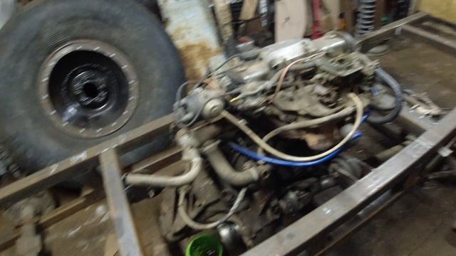 Вездеход на шинах низкого давления КРАКЕН. Начало строительства. Обзор вездехода Дмитрия. смотреть онлайн