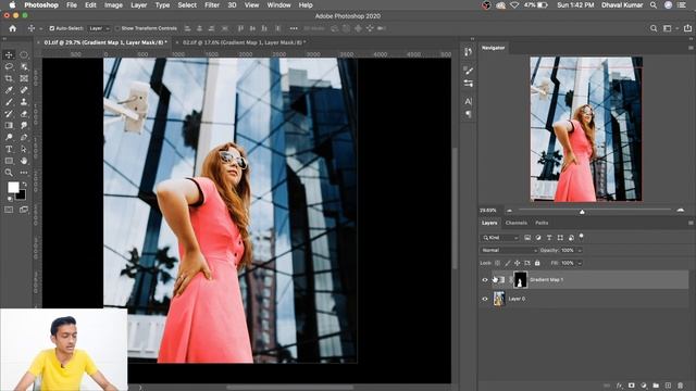 Change Any Color With Gradient Map In PHOTOSHOP смотреть онлайн