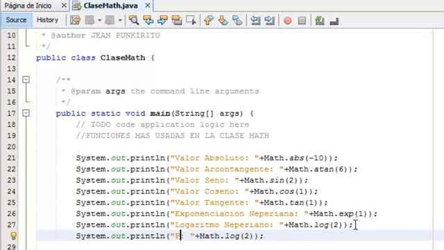 Clase Math NetBeans смотреть онлайн