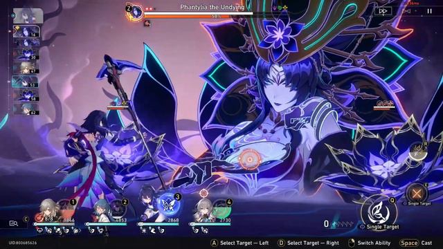 Vs. Lv. 82 Phantylia the Undying | Echo of War: Divine Seed - Difficulty V | Honkai: Star Rail смотреть онлайн