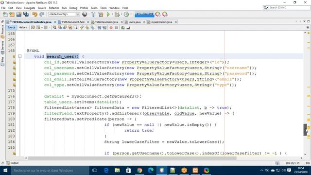 JavaFX Scene Builder Tutorial 44 - Search data from TableView and Database SQL смотреть онлайн