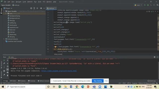 Space Invader Game in Python смотреть онлайн