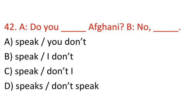 English Grammar Exercise  Quiz Questions With Answers Element 4 Part 2