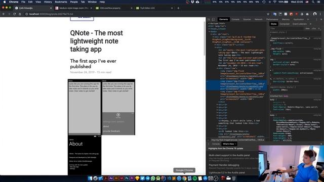 Personal Website with React - Creating a Custom Image Carousel - Horizontal Scrolling смотреть онлайн