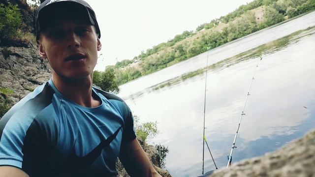 Рыбалка Июль Р.Днепр на скалах Запорожье fishing top ZP . смотреть онлайн