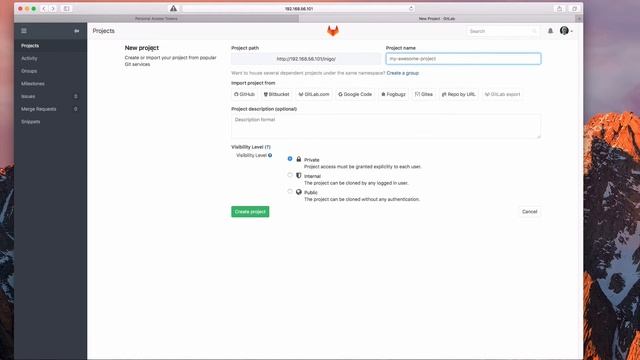 GitLab #5: importar desde github, en Español смотреть онлайн