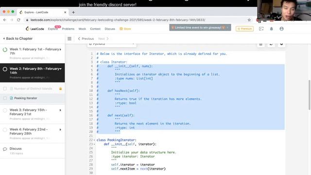 284. Peeking Iterator - Day 8/28 Leetcode February Challenge смотреть онлайн
