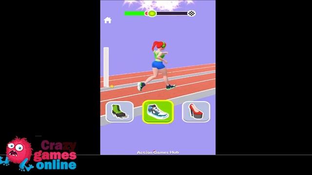 shoe race fun amp run 3d game| Walkthrough crazygamesonline смотреть онлайн