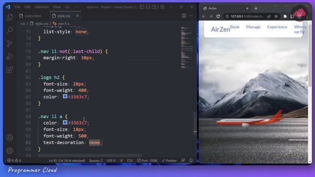 Build Animated Website Using HTML & CSS | Animated Airline Landing Page смотреть онлайн