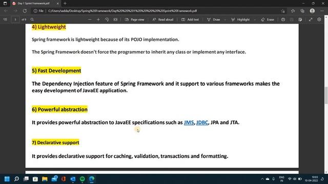 Spring Frameworks in telugu part 1 // Advantages of spring // Easy Learning Channel смотреть онлайн