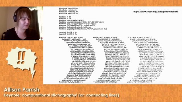 !!Con 2020 - Keynote: computational stichography! (or: connecting lines) by Allison Parrish смотреть онлайн