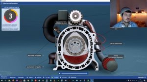 Принцип работы двигателя Ванкеля. 3D анимация Mozaik Education