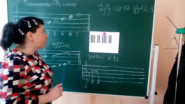 1 класс тональность Фа мажор 1й урок смотреть онлайн