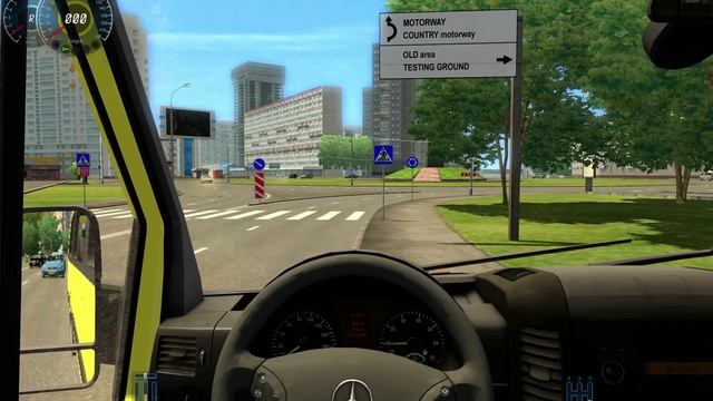 City Car Driving 1.2.5 Mercedes-Benz Sprinter 324 G27 смотреть онлайн
