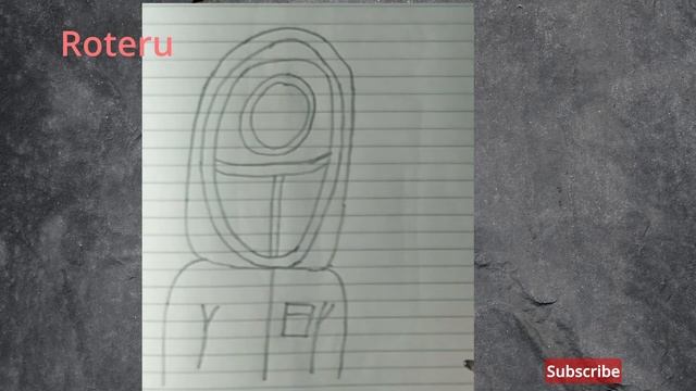 How easy to draw squid game worker guard Как легко нарисовать рабочий охранник игры в кальмара смотреть онлайн