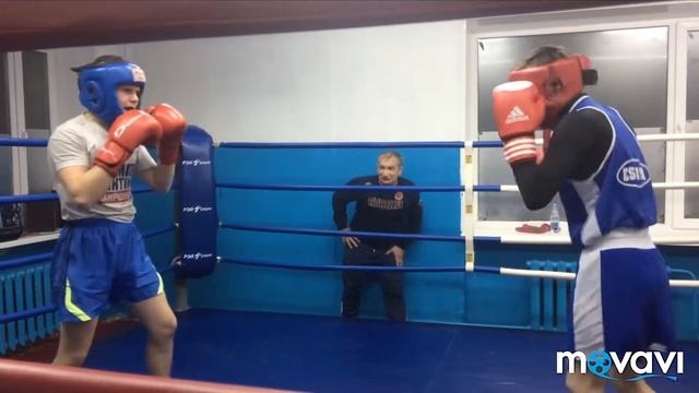 Спарринги в клубе бокса "Олимп".54 кг смотреть онлайн