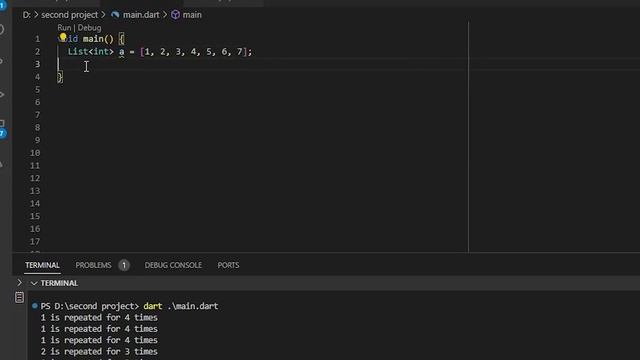 dart program to store number in the list and print it reverse ::) смотреть онлайн
