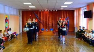Кадеты номер с барабанами