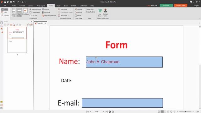How to change text font size in a Fillable PDF Form in Nitro Pro смотреть онлайн
