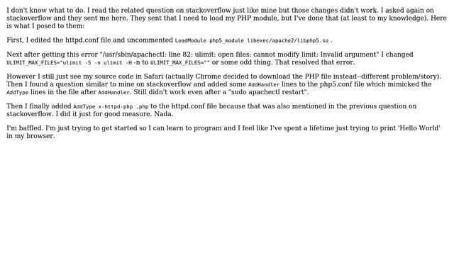 DevOps & SysAdmins: PHP in Mac OS X: PHP loads source code in browser rather than executing... смотреть онлайн