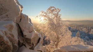 Александровская сопка зимой (г. Златоуст)