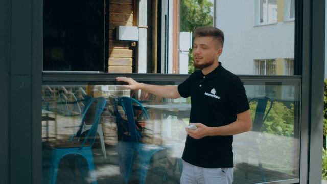 ОБЗОР террасы с БЕЗРАМНОЙ РАЗДВИЖНОЙ системой GILIOTINA TWIN | Заведение "ДядяPizza" в Луцке смотреть онлайн