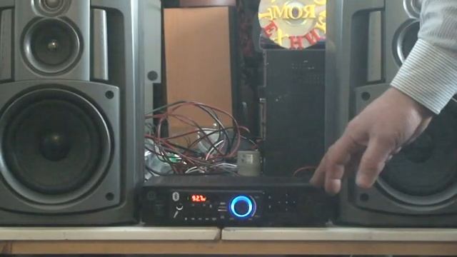 Усилитель D класса AMS 80 c bluetooth5.0. MP 3. FM смотреть онлайн