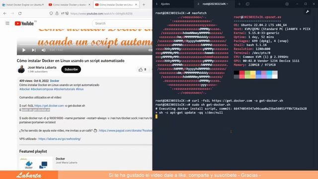 Cómo empezar con Docker - Contratar VPS y dominio - Instalar Docker y configurar todo - vídeo 2/3 смотреть онлайн