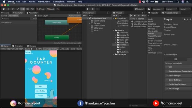 Game #1 - Tap Counter #29 - Android Studio SDK FIX | Unity3d Game Development Course смотреть онлайн