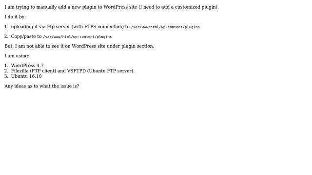 Wordpress: Plugin not appearing after uploading it via FTP (2 Solutions!!) смотреть онлайн