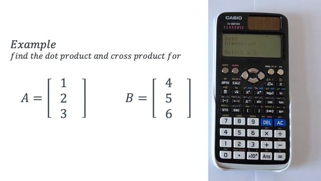 How to Find the Vector Dot Product and Cross Product on CASIO fx-991EX CLASSWIZ смотреть онлайн