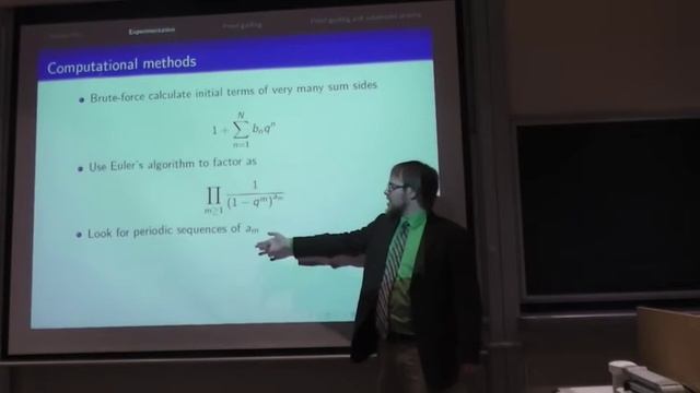 Using experimental mathematics to conjecture and prove theorems Part 1 смотреть онлайн