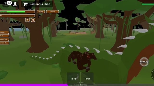 Играю в Animal Simulator в роблокс и побеждаю цербера смотреть онлайн
