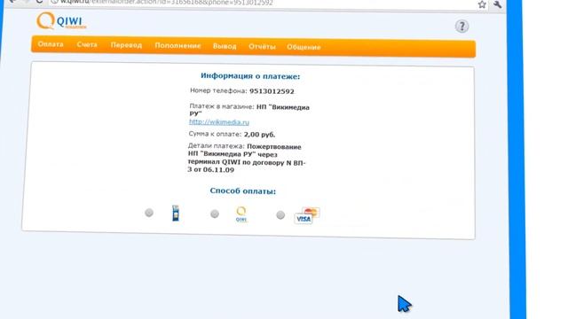 Оплата в магазине косметики lebel-buy.ru с помощью Qiwi смотреть онлайн