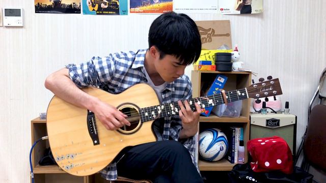 (One Piece 원피스 op) 우리의 꿈 - Saehun Kim (fingerstyle guitar) смотреть онлайн
