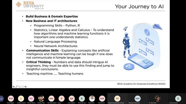 Disruption through Data Science| Webinar | RACE | REVA University смотреть онлайн