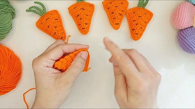 Морковка Мастер-класс Вязание крючком Carrot Crochet Pattern смотреть онлайн