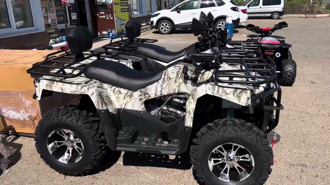 Новинка !! Полноценный двух местный квадроцикл для взрослых 300 кубов, Водяное Охлаждение, Лебёдка смотреть онлайн