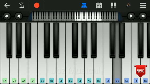 Gandharvam BGM | Piano Notes | Play with mobile piano | Perfect Piano смотреть онлайн