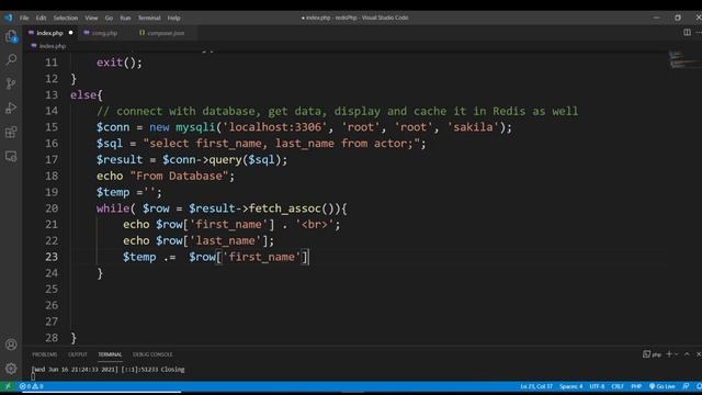 Caching Mysql Query Responses in Redis using PHP смотреть онлайн