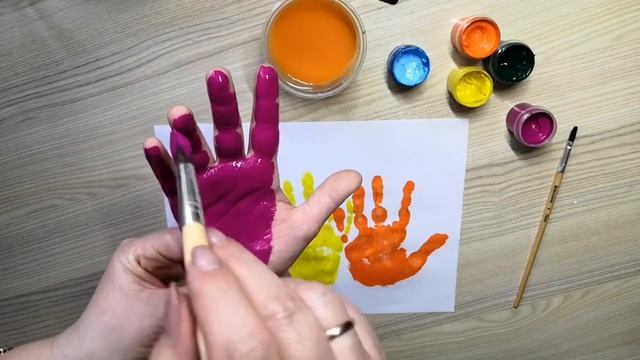 Праздник детства. Видеозанятие по рисованию ладошками. смотреть онлайн