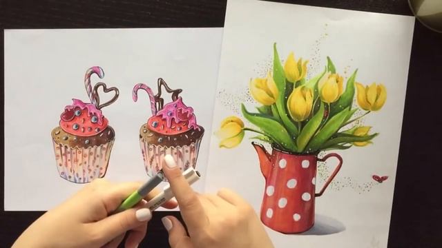 Скетчинг маркерами. Материалы для скетчинга